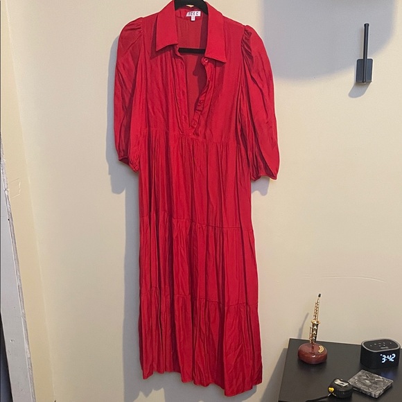 TCEC Dresses & Skirts - TCEC Red Long Sleeve Women's Dress